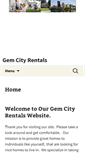Mobile Screenshot of gemcityrentals.com